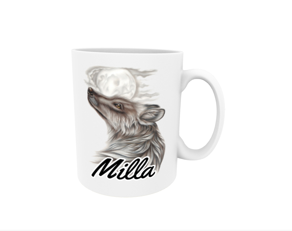 Milla / Wolf - Name Mug