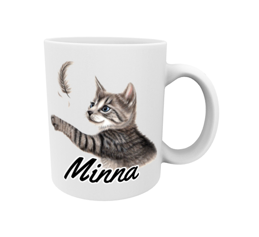 Minna / Harmaa Kissa ja Sulka -Muki