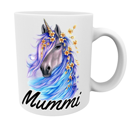 Mummi / Yksisarvinen Sininen -Muki