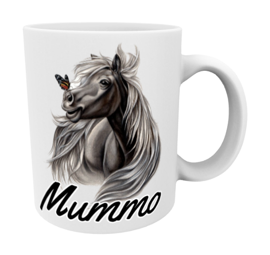 Mormor / Häst och Fjäril Mugg