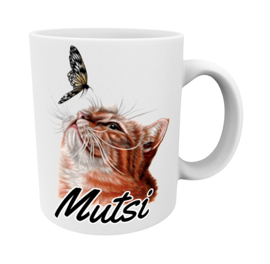 Mutsi / Kissa ja Perhonen -Muki