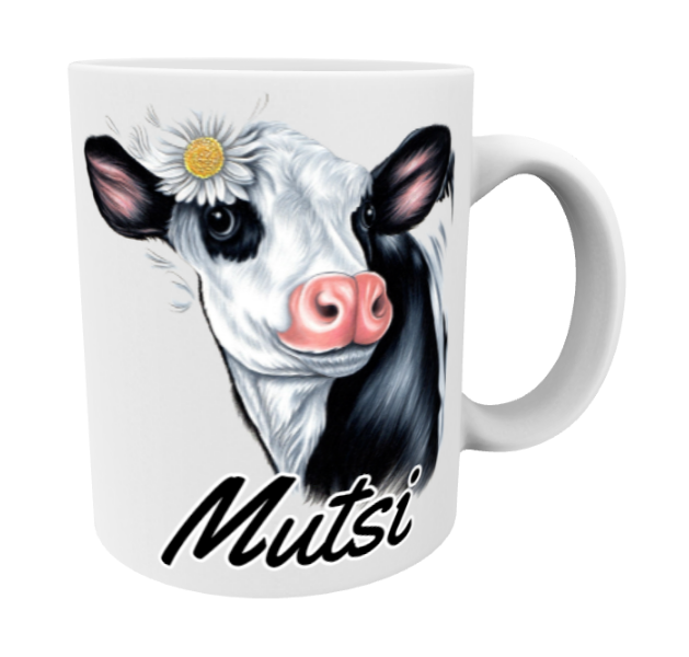 Mutsi / Lehmä Mustavalkoinen -Muki