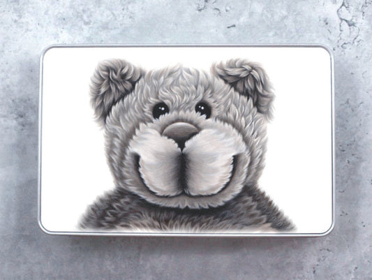 Teddy Bear Tin Box