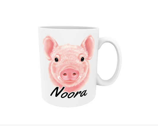 Noora / Pig - Name Mug