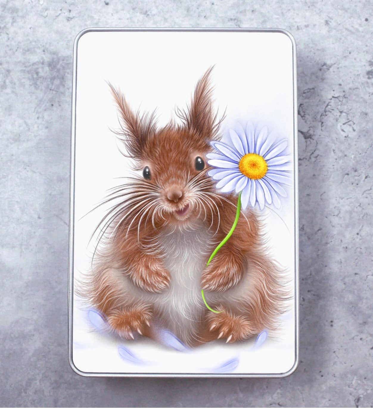 Squirrel and Daisy - Tin Box