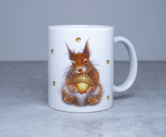 Squirrel and Acorn Mug 