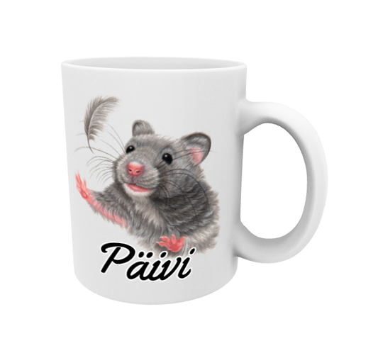 Päivi / Mouse and Feather Mug