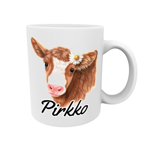 Pirkko / Ruskea Lehmä -Muki