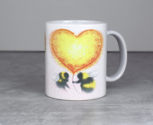 Humlor och Honungshjärta Mugg (Humla) 