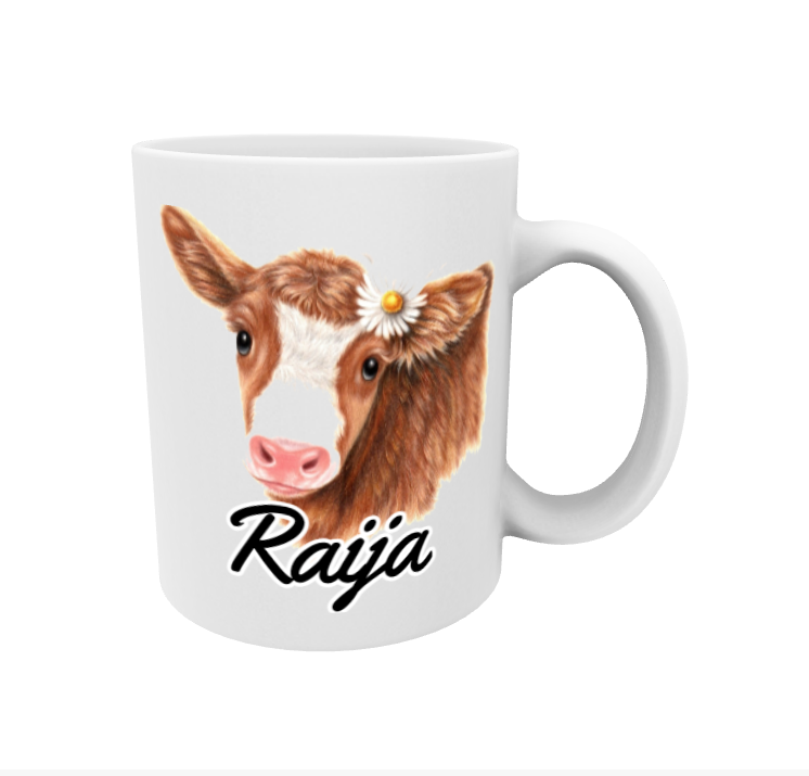 Raija / Ruskea Lehmä -Muki