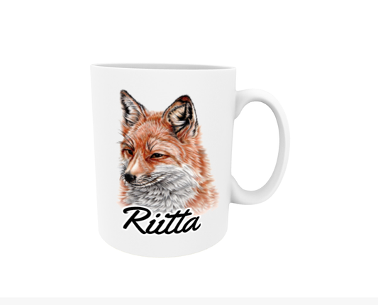 Riitta / Fox - Name mug