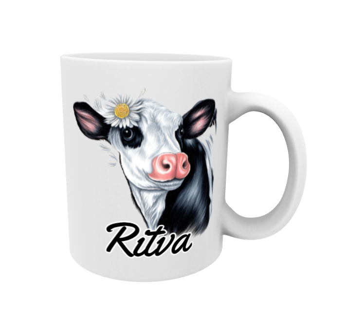 Ritva / Mustavalkoinen Lehmä -Muki