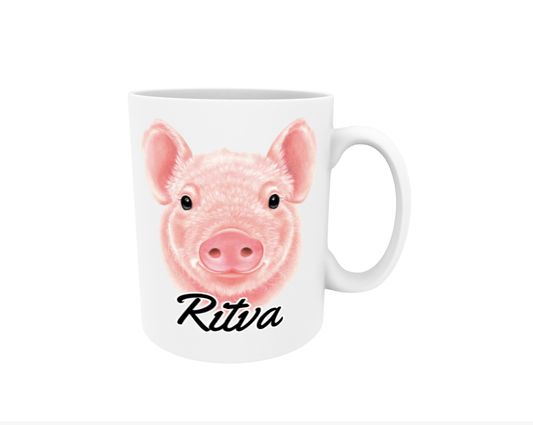 Ritva / Pig - Name mug