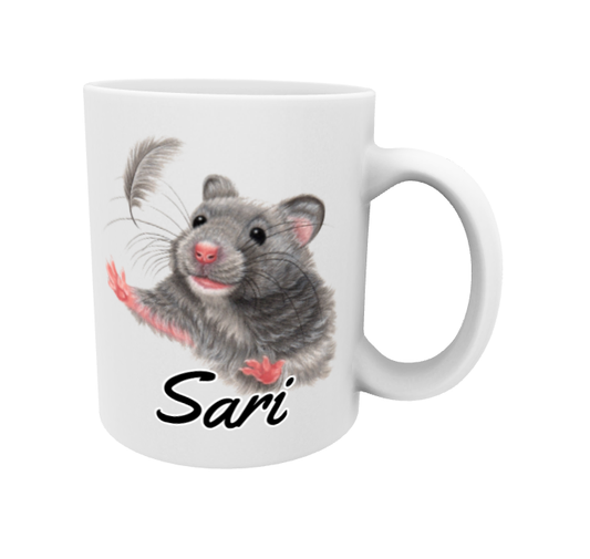 Sari / Mouse and Feather Mug