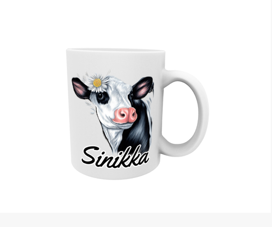 Sinikka / Mustavalkoinen Lehmä -Nimimuki