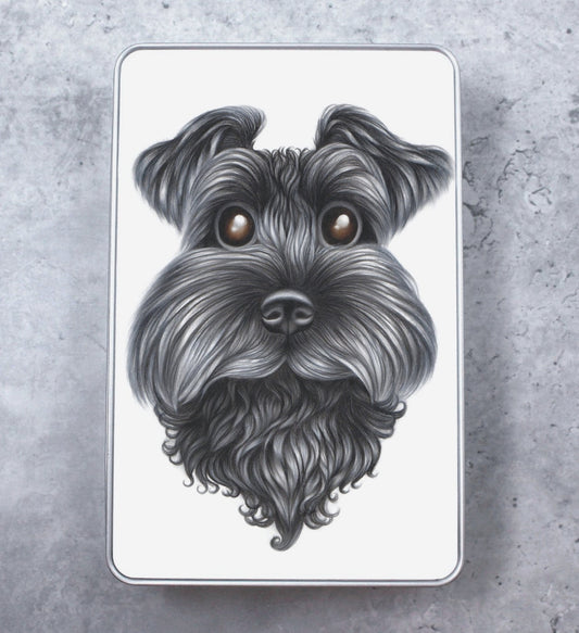 Schnauzer Black Tin Box (Dog Breeds)