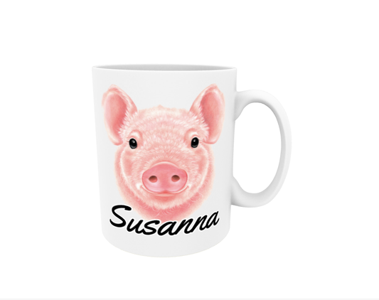 Susanna / Pig - Name Mug