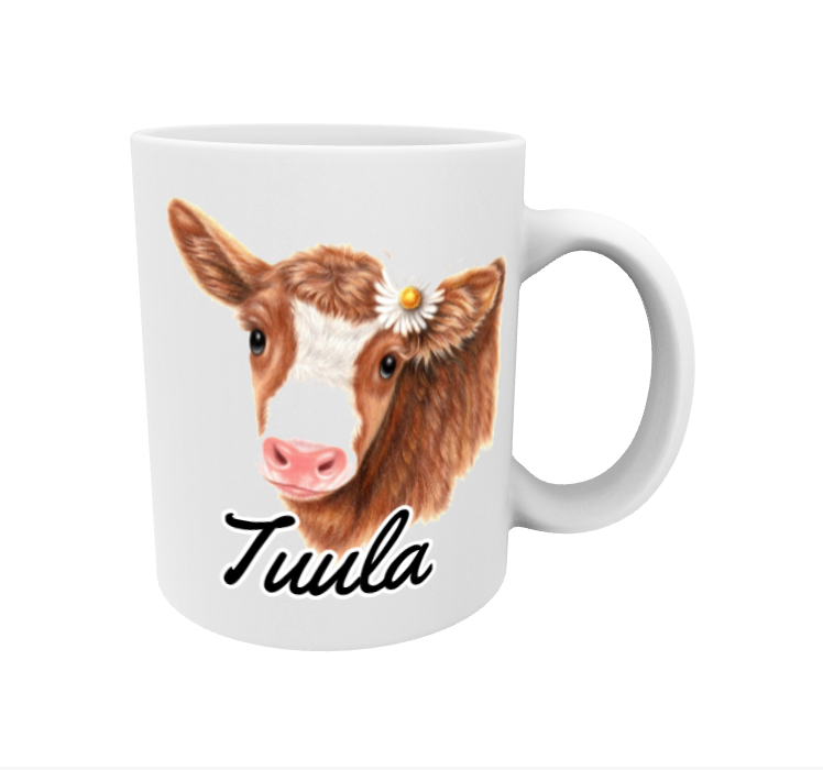 Tuula / Ruskea Lehmä -Muki