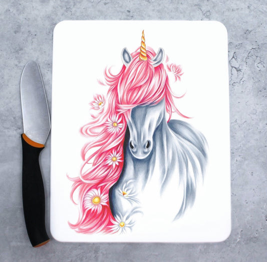 Unicorn Pink Cutting Board