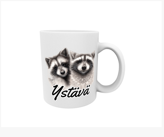 Vän / Tvättbjörnspar - Vänmugg