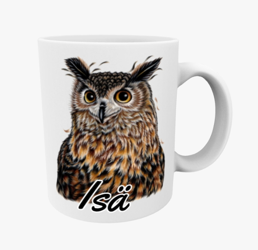 Father / Owl Brown Mug