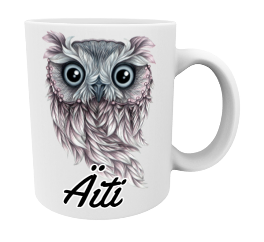 Äiti / Sulkapöllö -Muki