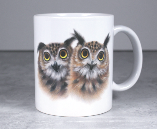 Pöllöpari -Muki - ArtByAnnaK