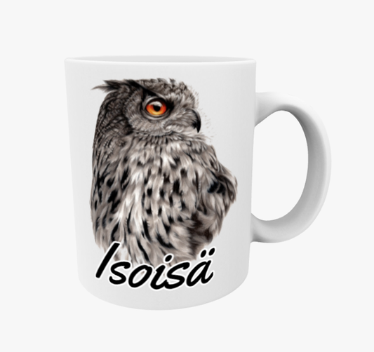 Farfar / Uggla Grå mugg