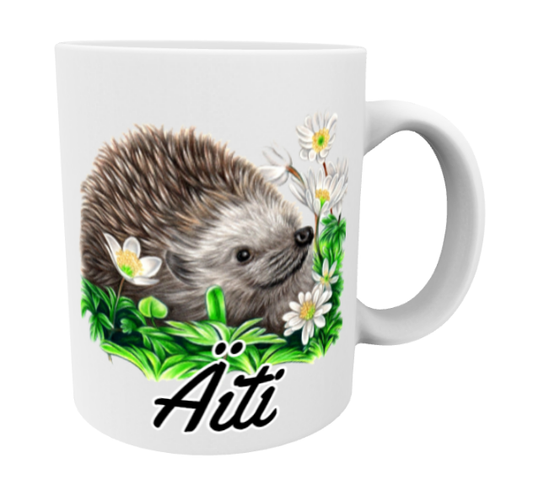 Äiti / Siili ja Kukat -Muki