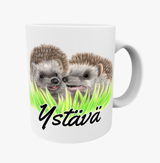 Ystävä / Siilit Ruohikossa -Ystävämuki