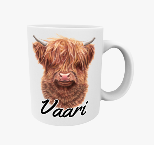 Morfar / Highland Cattle-mugg