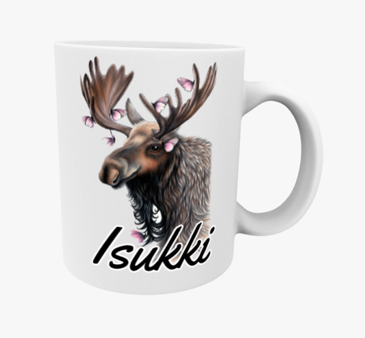 Pappa / Hjort och fjärilar mugg
