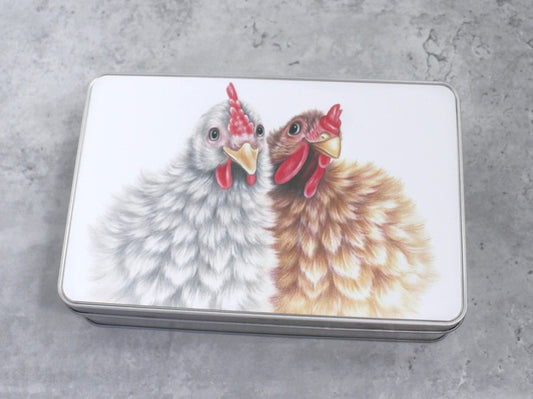 Chicken Pair - Tin Box