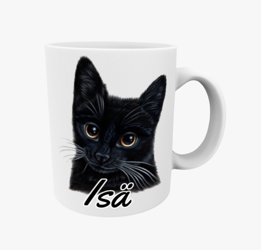Dad / Black Cat Mug