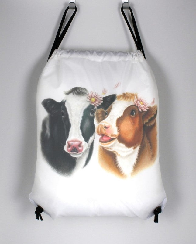 Cow Pair - Ryggsäck med dragsko (Cow)