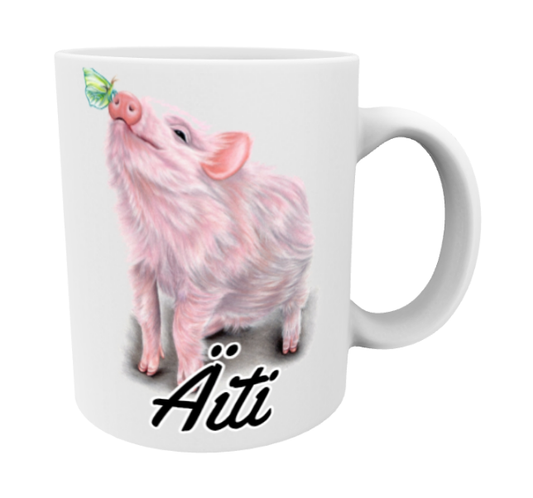 Äiti / Possu ja Perhonen -Muki