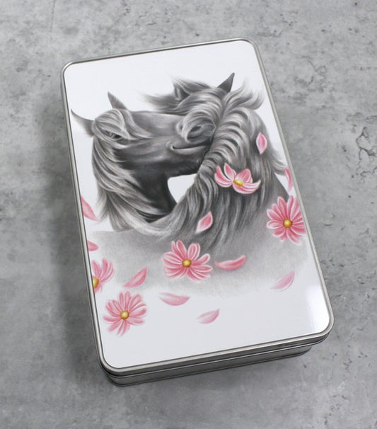 Horses and Flowers - Tin Box (Horse)