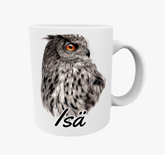 Father / Owl Grey Mug