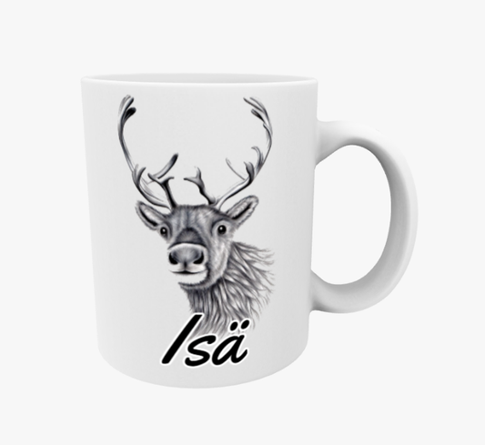 Father / Reindeer Grey Mug