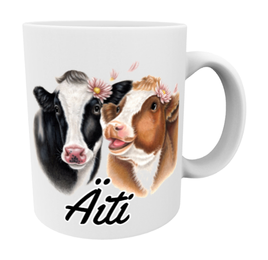 Äiti / Lehmäpari -Muki (Lehmä)